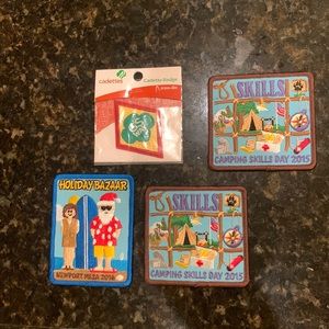Set of 4 Girl Scout Patches 2015-2016